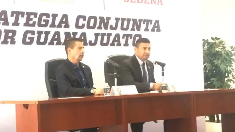 Los titulares de la Fiscalía General y Secretaría de Seguridad Pública de Guanajuato dan a concer la detención de 24 delincuentes