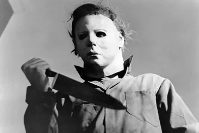 Tony Moran appears as psycho killer Michael Myers in a scene from the 1978 motion picture "Halloween" which ranked number one in the Military Times 10 Great Horror Films .(Gannett News Service/Falcon International Productions/File)