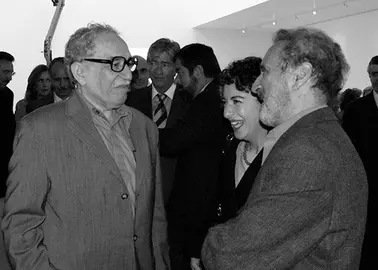 Gabo, B&aacute;rbara Jacobs y Vicente Rojo - Foto, Pascual Borzelli Iglesias, 2007