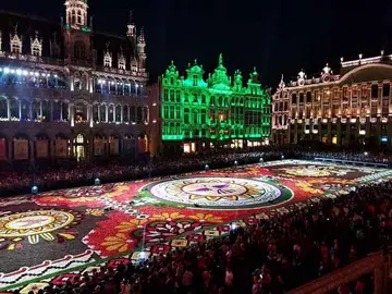El festival 'The Flower Carpet' en Bruselas, B&eacute;lgica