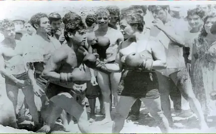 La boxeadora Margarita Montes