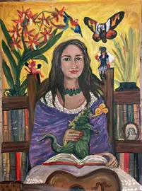 Ishtar Cardona. Retrato hecho por @TeresaIreneBarreraPinturaEIlustracion