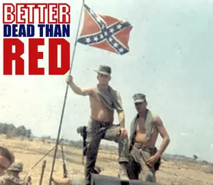 'Better dead than red', imagen  que circula en la web