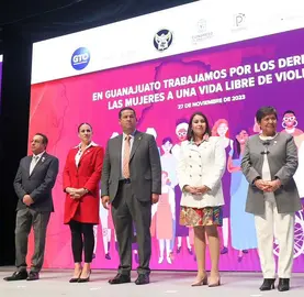 Refrendan los tres poderes de Guanajuato compromiso por mujeres libres de violencia
