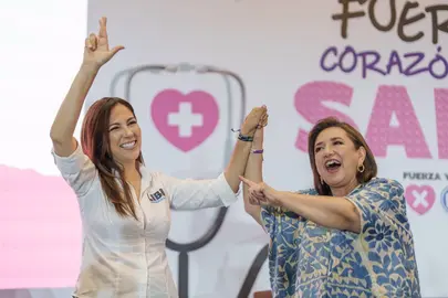 Libia y X&oacute;chitl presentan en Celaya sus propuestas de saludX