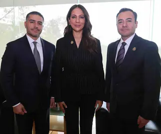 Reuni&oacute;n Libia Dennise y Garc&iacute;a Harfuch