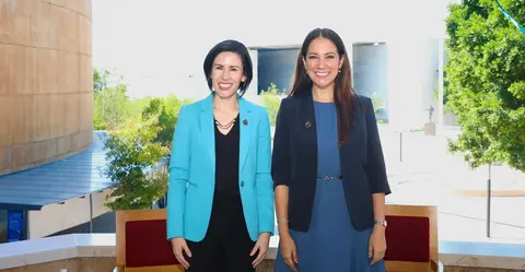 Rosario Corona y la gobernadora Libia Dennise explican apoyos para los OSC