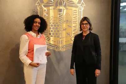 Rectora general y directora designada de la divisi&oacute;n de Ciencias Sociales y Humanidades UG, Campus Le&oacute;n