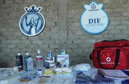 Brigadas comunitarias del DIF Guanajuato reciben paquetes de primeros auxilios