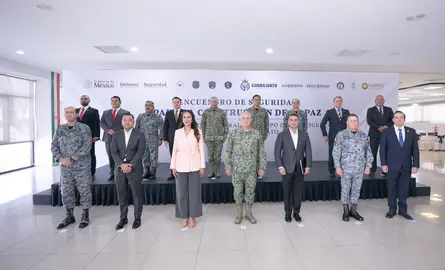 Libia Dennise encabeza encuentro con gabinete federal de seguridad