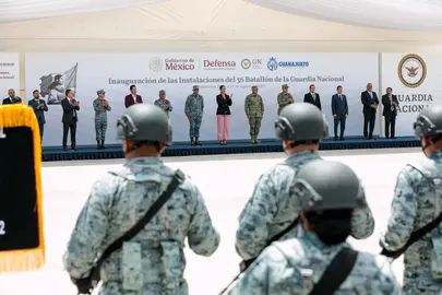 Libia Dennise encabeza en Salamanca inauguraci&oacute;n de cuartel de la Guardia Nacional