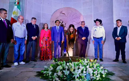 Guanajuato renueva el fuego simb&oacute;lico de la Independencia