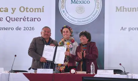Claudia Sheinbaum en San Miguel Allende - Foto, Presidencia de la Rep&uacute;blica
