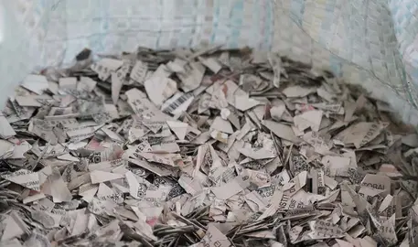 Credenciales INE destruidas
