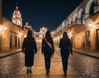 Tres mujeres - Imagen generada con IA de Adobe Firefly