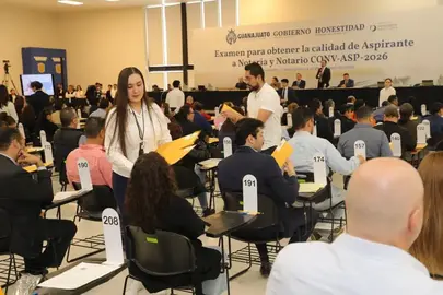 241 aspirantes presentan examen para titulares de notar&iacute;as en Guanajuato