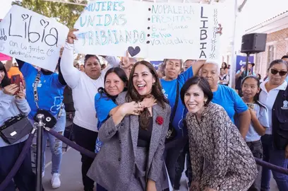 La gobernadora Libia Dennise Garc&iacute;a Mu&ntilde;oz Ledo realiz&oacute; la entrega de herramientas de trabajo comunitario durante su gira por Le&oacute;n.