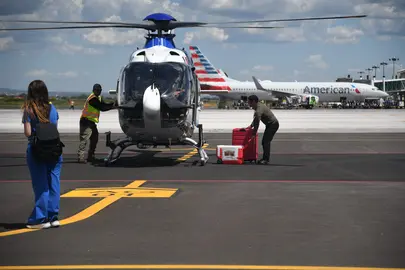 El helic&oacute;ptero estatal facilit&oacute; el traslado inmediato del h&iacute;gado hacia la Ciudad de M&eacute;xico para atender una urgencia nacional.