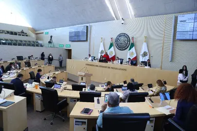 Sesi&oacute;n del Pleno del Congreso del Estado de Guanajuato en la que se dio voz a los productores locales ante la vulnerabilidad clim&aacute;tica del sector primario.