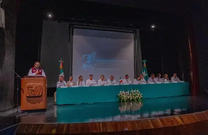 El titular del IMSS en Guanajuato, Eusebio Rosales Partida, durante la primera reuni&oacute;n de trabajo con directivos de hospitales y unidades de medicina familiar de la entidad.