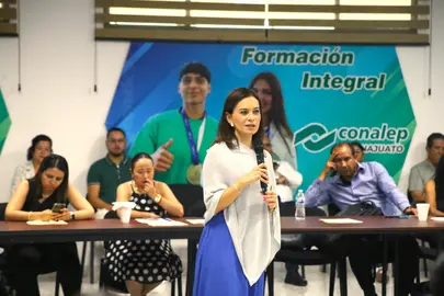 Liz Alejandra Esparza Frausto, secretaria de Derechos Humanos, encabez&oacute; el inicio de los trabajos de coordinaci&oacute;n con enlaces municipales en Silao.