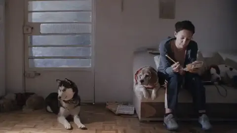 El camino del sol, fotograma de la pel&iacute;cula