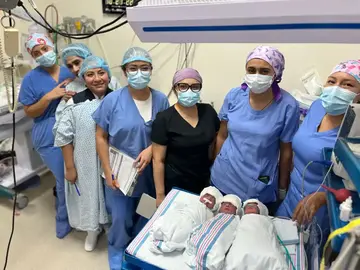 SSG atiende nacimiento de trillizos