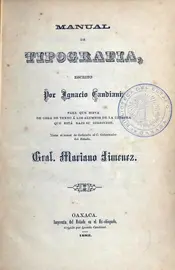 12 Manual de tipograf&iacute;a de Ignacio Candiani, portada, ed. Biblioteca Virtual Miguel de Cervantes, 2018