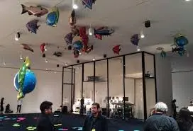 John Baldessari y Philippe Parreno en el Museo Jumex, foto Gabriela Mosqueda-65