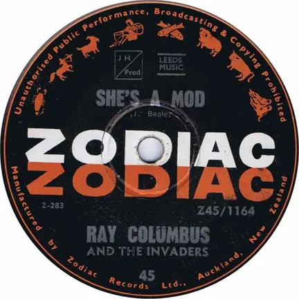 Ray Columbus and The Invaders, she's a mod