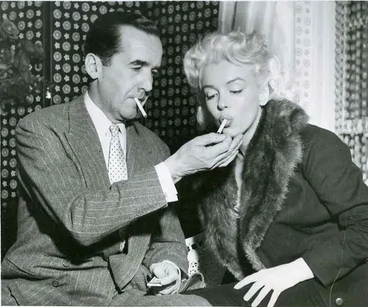Edward R. Murrow y Marilyn Monroe, 1955