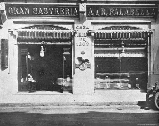 Sastrer&iacute;a Falabella en Santiago, Chile, 1926 , Biblioteca Nacional de Chile