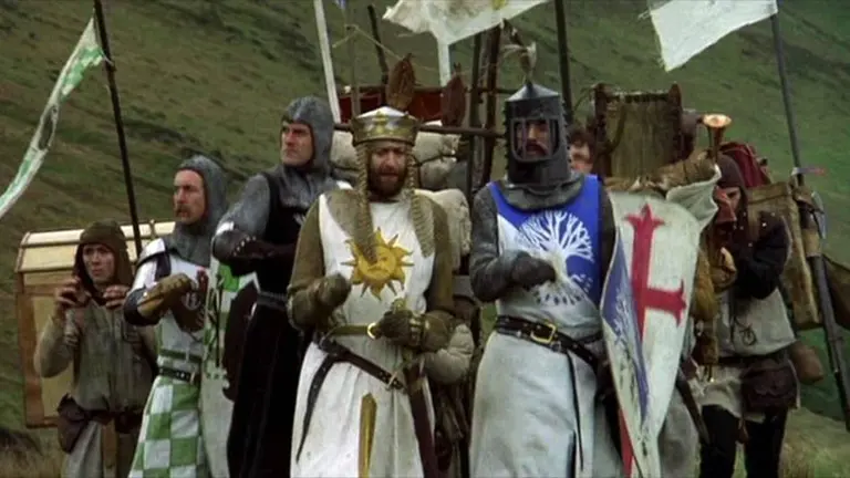 Caballerosidad pavloviana [The Promised Land, Monty Python, fotograma]