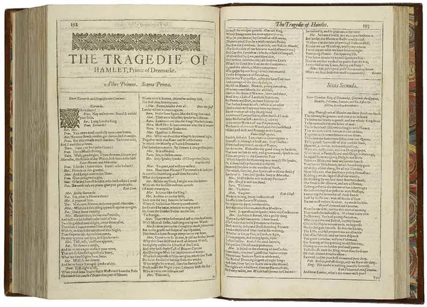 [shakespirianas 16] First page, first folio, Hamlet