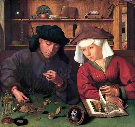 Massysm Quentin &mdash; The Moneylender and his Wife &mdash; 1514