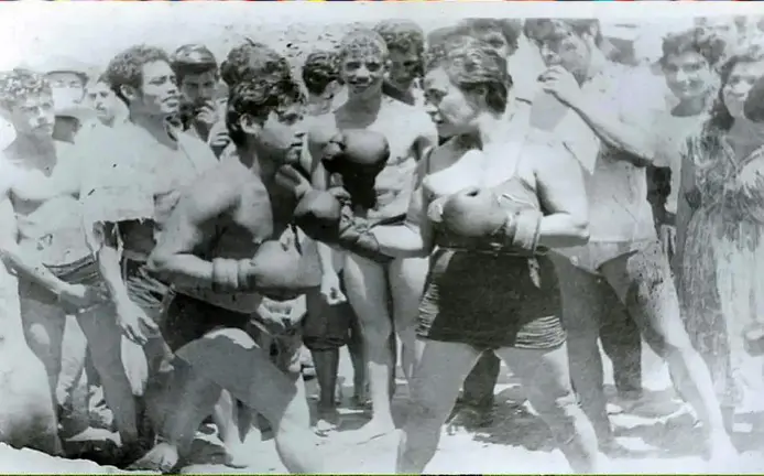 La boxeadora Margarita Montes