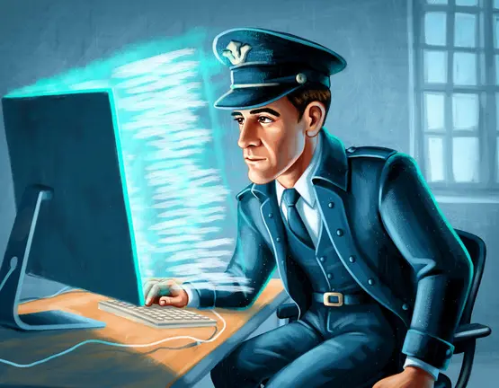 El r&eacute;gimen de la informaci&oacute;n - Imagen IA generada con Adobe Firefly