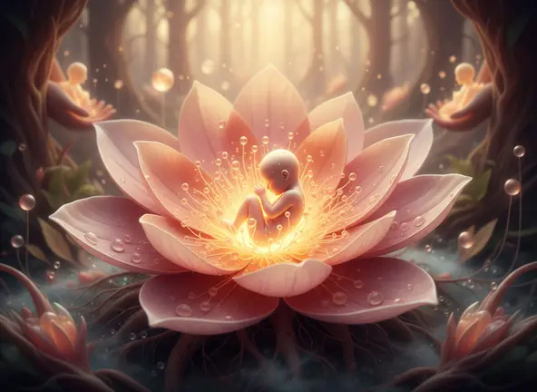 La flor del parto
es infinita