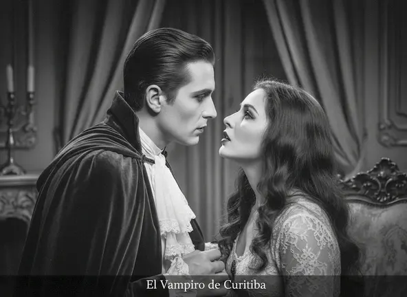 El vampiro de Curitiba Imagen generada con IA Adobe Firefly