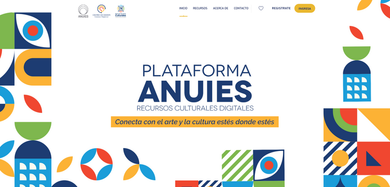 Interfaz de la nueva plataforma digital que concentra la oferta art&iacute;stica y acad&eacute;mica de las universidades de la regi&oacute;n.