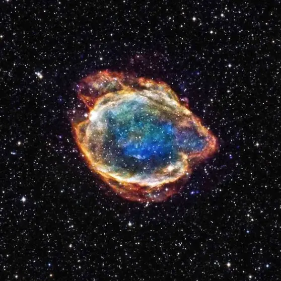 Exploded Star Blooms Like a Cosmic Flower