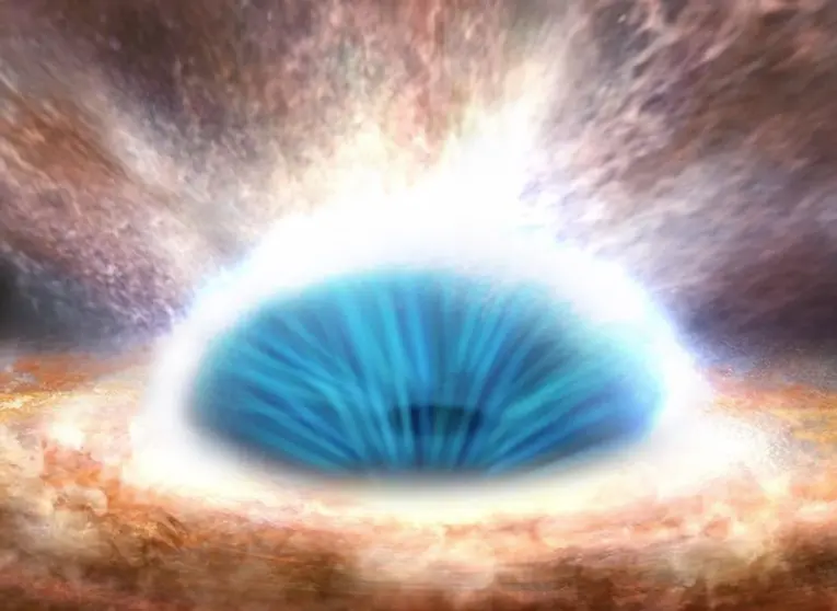 Fierce black hole %22wind%22 linked to galactic clearing of star-making gas
