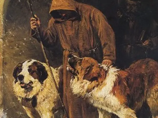 St._Bernards_-_To_The_Rescue_by_John_Emms_artist