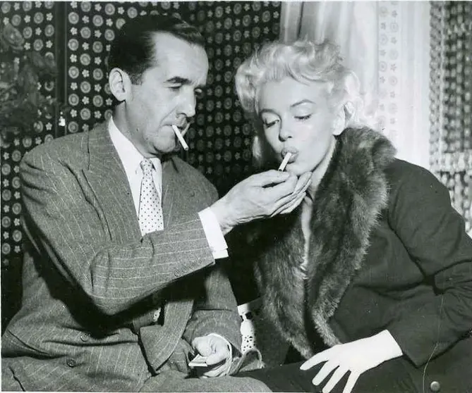 Edward R. Murrow y Marilyn Monroe, 1955