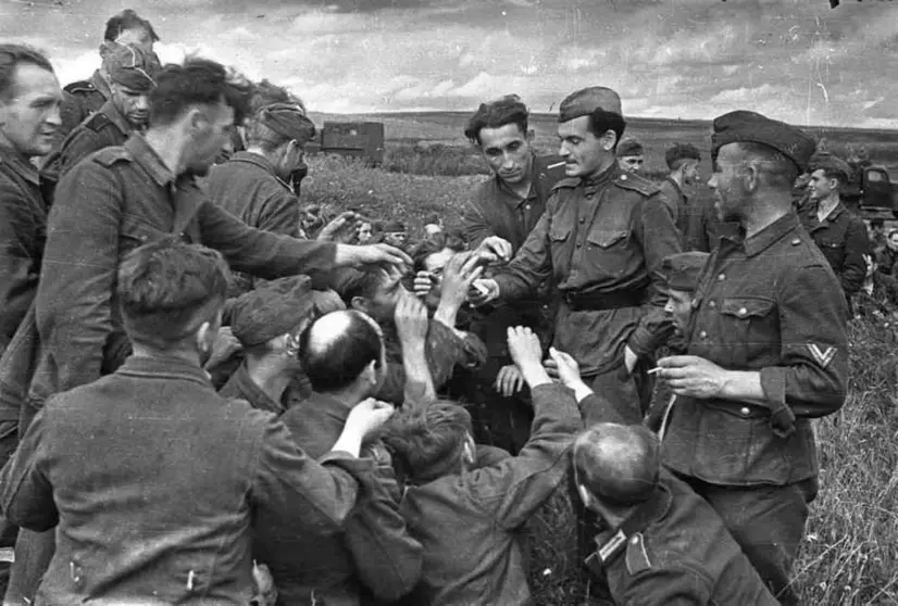 Prisioneros alemanes, 17 July 1943, Author Mikhail Savin