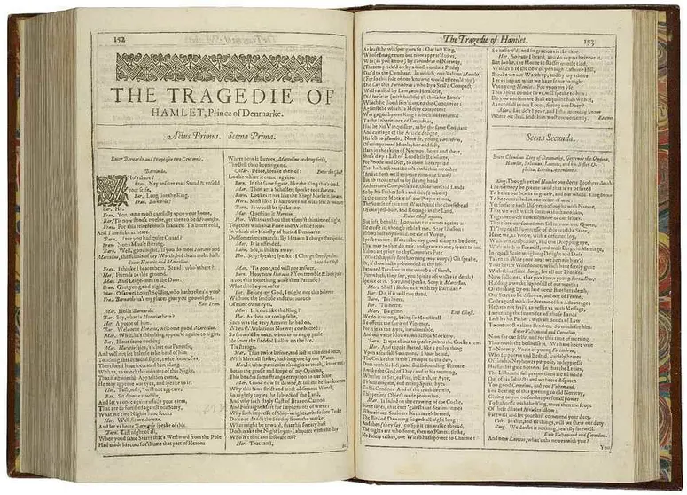 [shakespirianas 16] First page, first folio, Hamlet