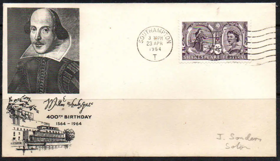 Sello postal Shakespeare