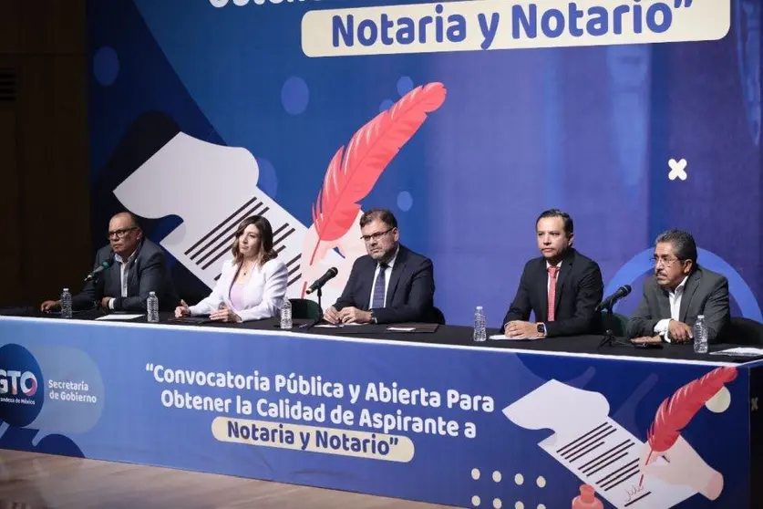 Presentan convocatoria para seleccionar aspirantes a notarías públicas