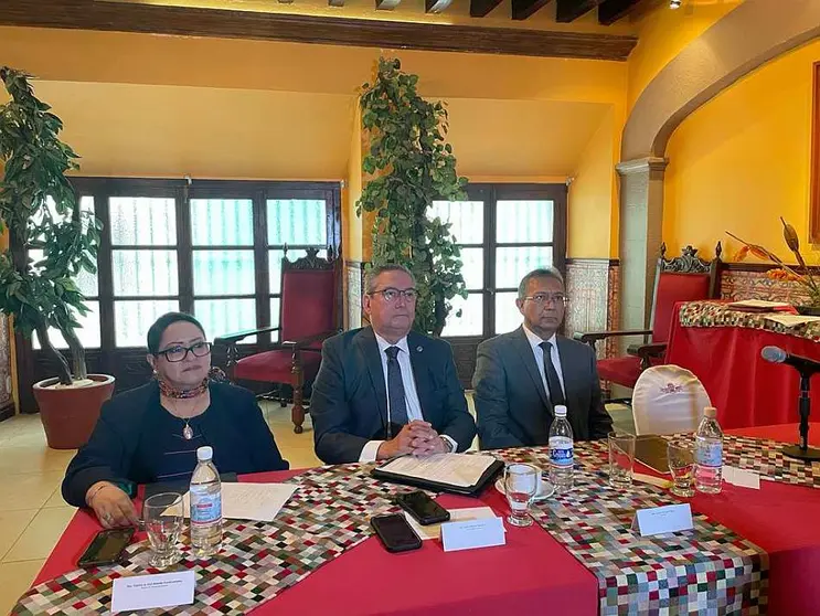 Teresita Rend&oacute;n, Carlos Hidalgo y Armando Gallegos, denuncian intromisi&oacute;n del rector Felipe Guerrero Agripino en la sucesi&oacute;n UG