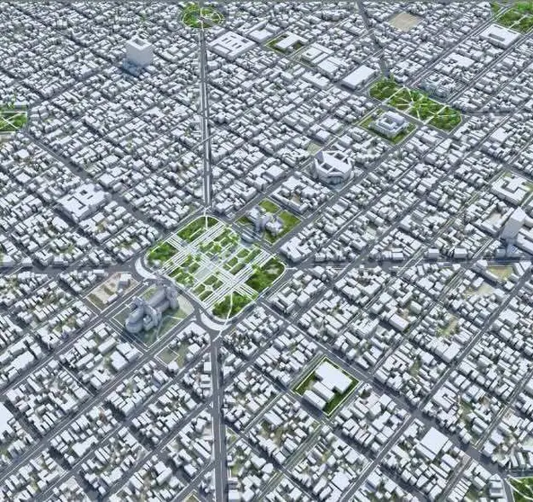 Modelo 3D de La Plata